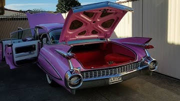 1959 Cadillac fleetwood, Pink Cadillac, sung by Doug Church .