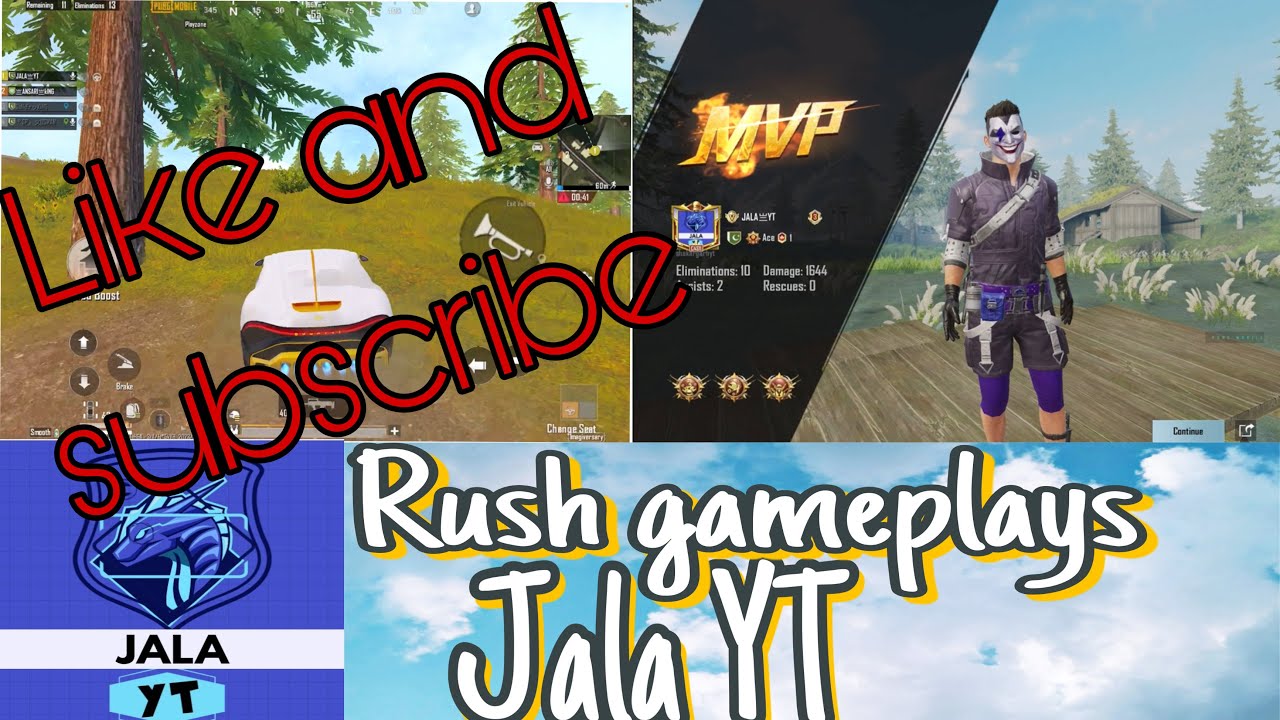 Full rush game play/ jala yt pubg mobile/ like share and subscribe for ...