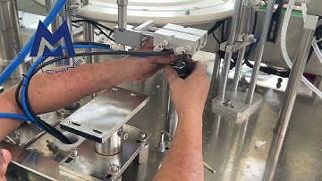 5ml-2ml bottle (step10) adjustment for get inner cap in right position small bottle filling machine