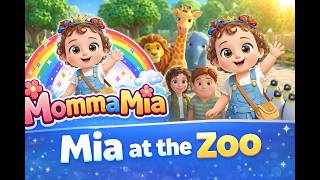 Mia at the Zoo | Zoo Animals for Kids | Toddler Learning Video | Nursery Rhymes