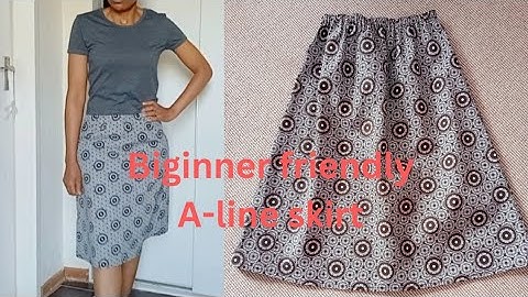 DIY Beginner friendly A-line skirt | How to make an A-line skirt
