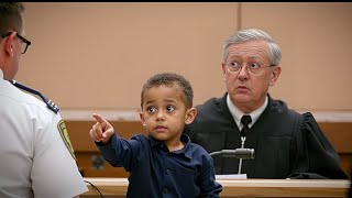 A Little Boy Points at Police Officer in Court, What He Said Left Everyone Speechless! - YouTube
