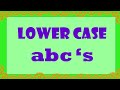 Lower case abc&#39;s