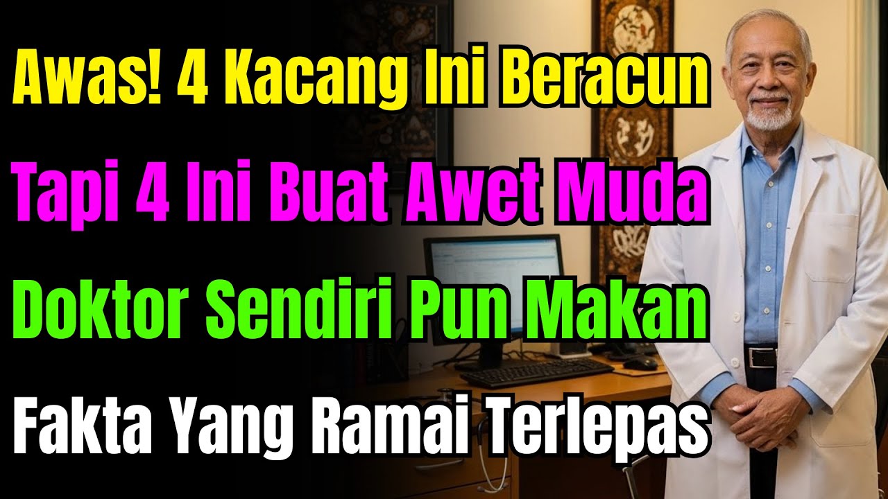 4 Kekacang Ini Racun! Tapi 4 Lagi Rahsia Awet Muda Doktor, Sayangnya Ramai Masih Tak Tahu!
