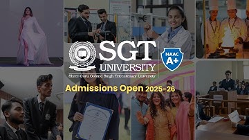 SGT University Admission Open 2025