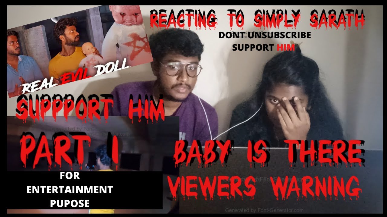 Reacting to @SimplySarath-Terrifying Doll Ritual | Sister Cried In Fear | Horror Reaction - Part 1