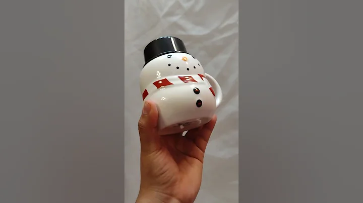 Set of 2 William Sonoma Snowman Hot Cocoa Mugs W/ Black