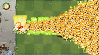 Pvz 2 Challenge - 35 Plants POWER-UP Vs Hero BarrelRoll Zombie Full Speed