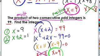 Unit 7 Day 2 - Word Problems with Consecutive Integers
