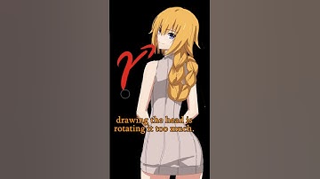 Mistake When Drawing Head - Quick Art Tips #art #sketch #shorts #tutorial #drawingtutorial #anime