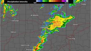 KIND Radar Loop of Severe Storms on March 14, 2019