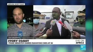 Ivory Coast's prime minister dies of cancer in Germany