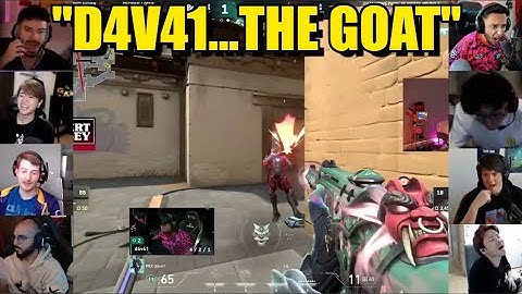 Valorant pros/streamers react to PRX D4V41