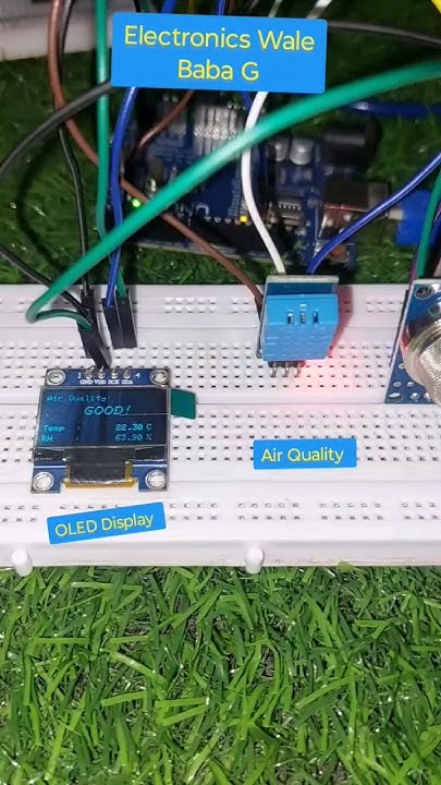 Air Quality + DHT11 Temperature & Humidity Sensor || Arduino Project ...