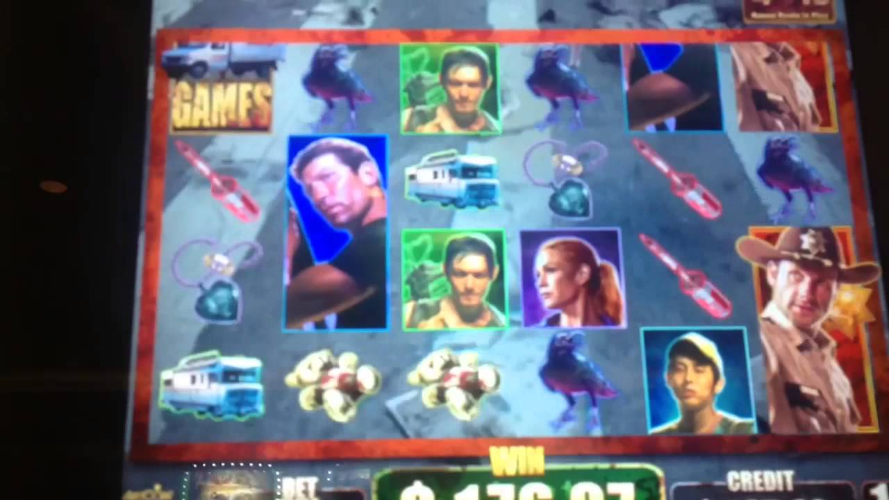 **MAX BET** The WALKING DEAD slot machine Max Bet Bonus BIG WIN