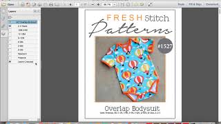 Printing the PDF Sewing Pattern; Layers Function