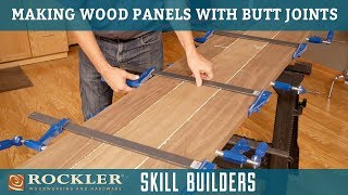 Gluing Up Wood Panels with Butt Joints and Biscuits | Rockler Skill Builder
