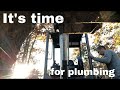 Finishing up a few things and getting started on PLUMBING! | DIY Debt Free Cabin Build