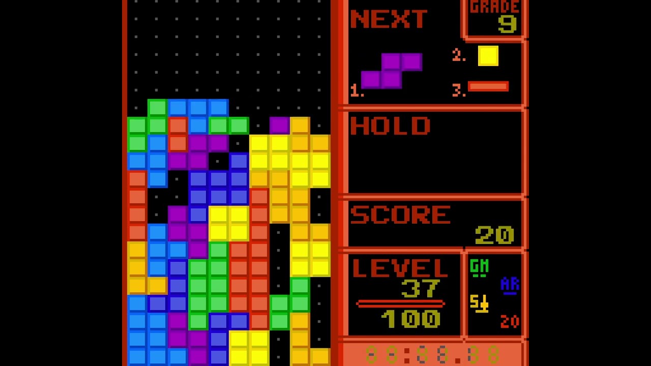 TGM-style Tetris for gameboy color! Pandora's Blocks