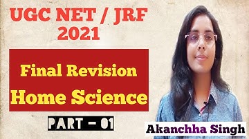 LT GRADE TGT PGT UGC NET HOME SCIENCE PRACTICE SET 01 #WAYTOJRF  | Akanchha Singh