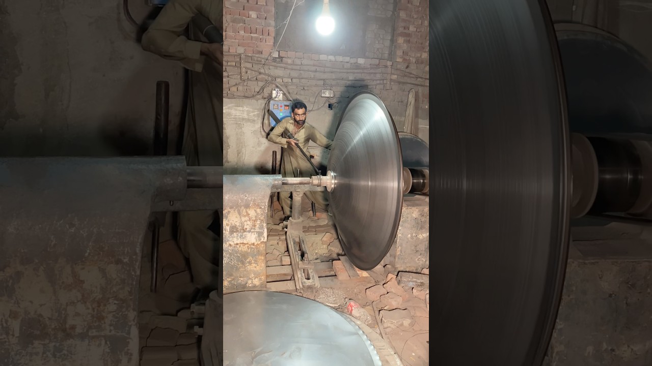 Local factory making a satellite dish Antenna 