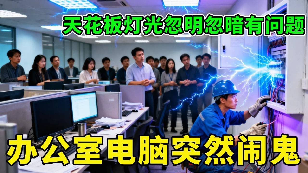 办公室的灯和电脑集体闹鬼，每天在下午三四点同时出现问题，这电路看完老电工沉默了【城阳电工电路】