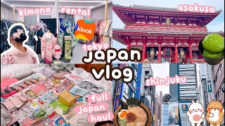 Japan Vlog Tokyo Drift Ft. Asakusa, Kimono Renting, Matcha Gelato, Shinjuku, Festival, Japan Haul