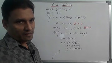 Final Variable in Java | What is Final variable in java with example | Java Programming | in Telugu