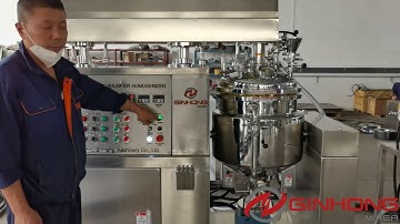 RX-50 Vacuum Emulsifying Mixer With Chiller