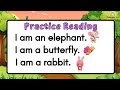 I am sentences for kids  practice reading i am sentences  reading sentences about animals