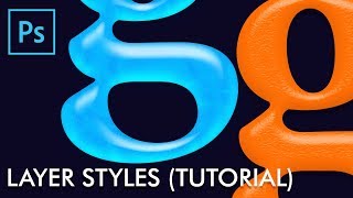 How to make Layer Styles in Adobe Photoshop Urdu / Hindi