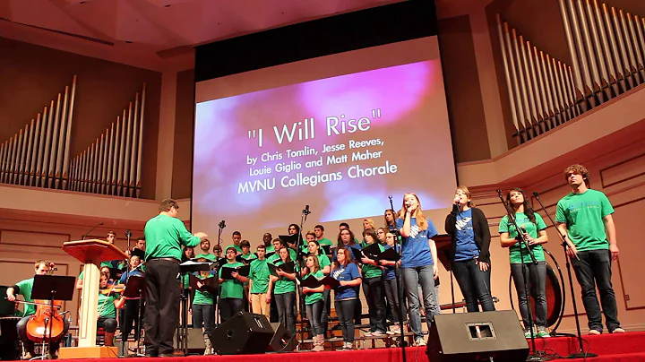MVNU COLLEGIANS CHORALE singing,"I WILL RISE"