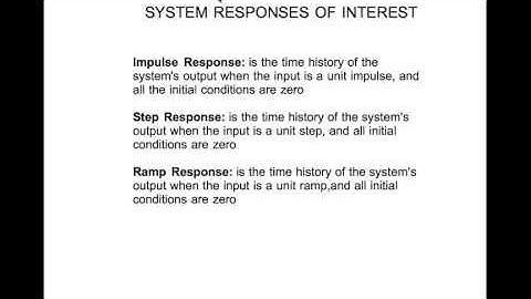 Time Domain Specifications - Part 1