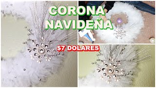 ELEGANTE CORONA NAVIDEÑA SOLO $7 DOLARES/ NAVIDAD 2019
