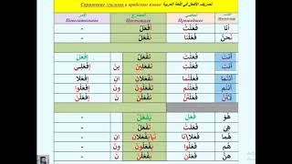Арабский язык с носителем - 13(1) - ГЛАГОЛЫ в арабском языке - спряжение глаголов НАСТОЯЩЕГО времени