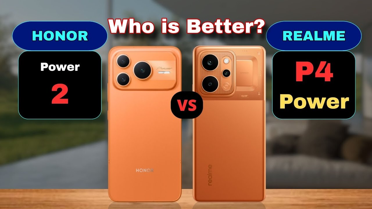 Honor Power 2 vs Realme P4 Power Comparison: The Ultimate Battery King Battle! (10000mAh)
