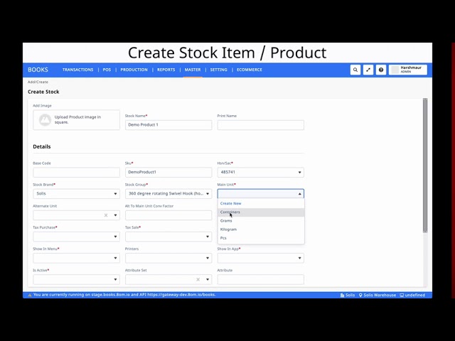 Cloud Based Inventory Management and POS Software | BooksPOS Demo