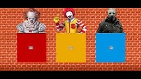 DO NOT CHOOSE the WRONG BUTTON in MCPE! (Pennywise, Ronald McDonald, Jason)