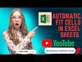 Automatic Fit Cells in Excel Sheets ।। #excel auto fit in column ।। #Auto adjust cells in Excel ।।