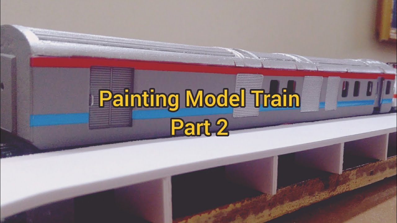 How to Paint Model Trains Indian Train Model Painting LHB Coach