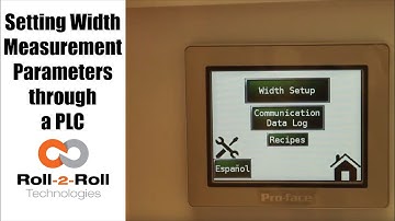 How to set Web Width Measurement Parameters using PLC