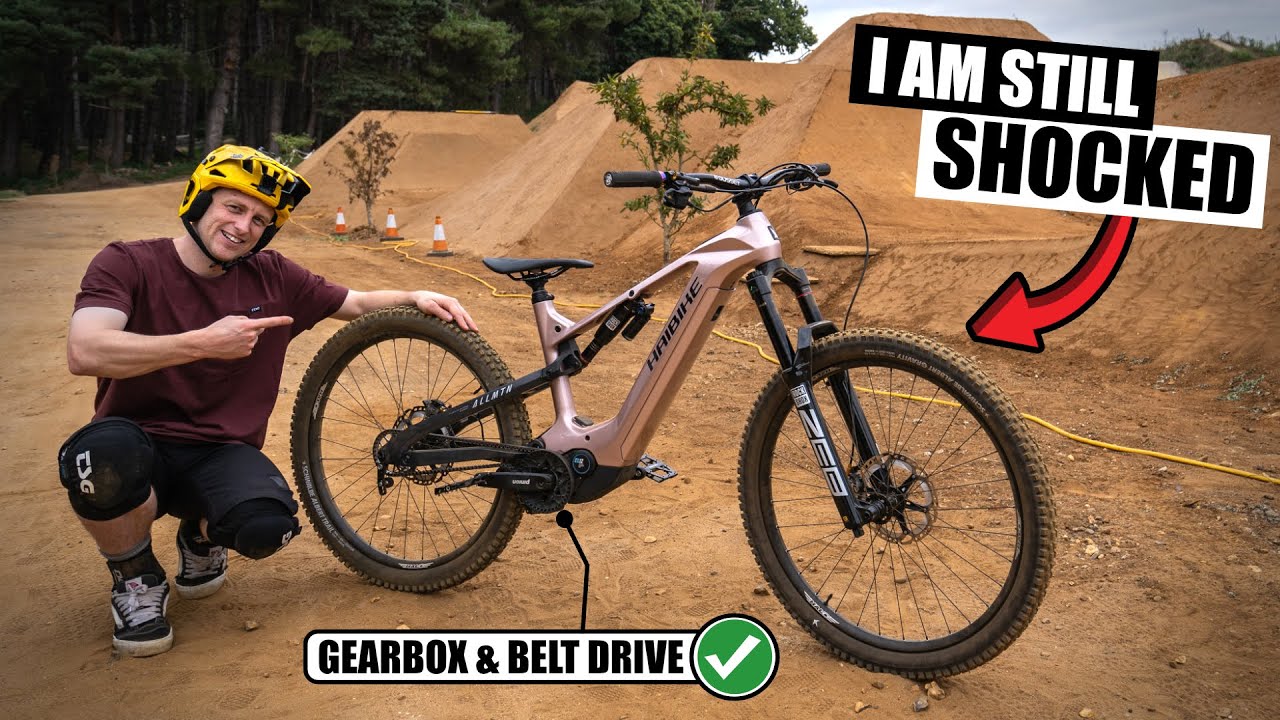I AM STILL SHOCKED HOW GOOD THE BELT DRIVE AND GEARBOX IS ON MY NEW E-MTB...