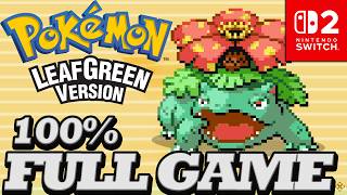 Pokemon Firered / Leafgreen 100% Full Game Walktrough (Nintendo Switch)