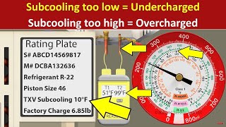 R22 Subcooling Examples! Check The Charge with 4 Different Scenarios!