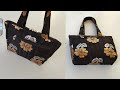         new design zipper handbag cutting and stitchingbag