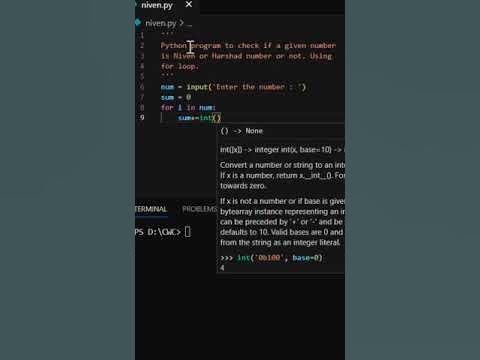 Python program to check if a given number is Niven or Harshad number or ...