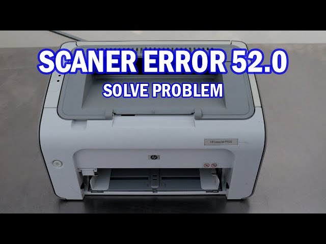 How to fix 52.0 Error Printer HP LaserJet P1102 P1005 1008 - YouTube