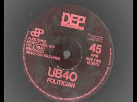 UB40 -  Folitician  - Dep Records 12 inch