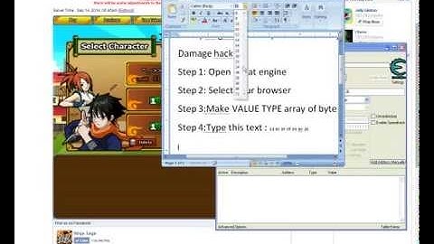 Ninja Saga Hack Damage 2014 Cheat Engine