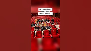 When the drivers went to the F1 movie premiere… except Max (and Lance)😂🏎️ #F1 #F12025 #formulaone